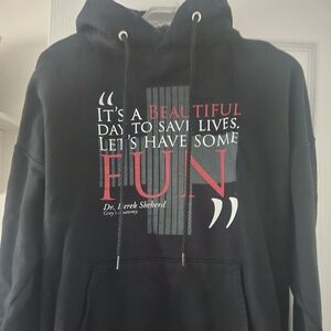 Greys Anatomy Black Graphic Hoodie